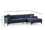 Atelier Del Sofa Petra R Corner - Sofá Esquinero Azul